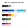 tank top color chart - Gojira Shop